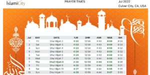 salah time table