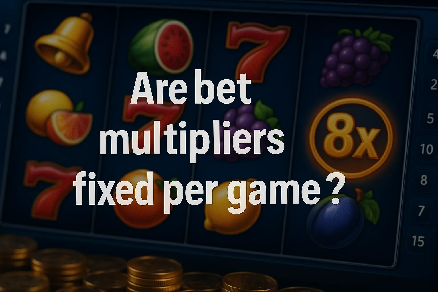 Are bet multipliers fixed per game