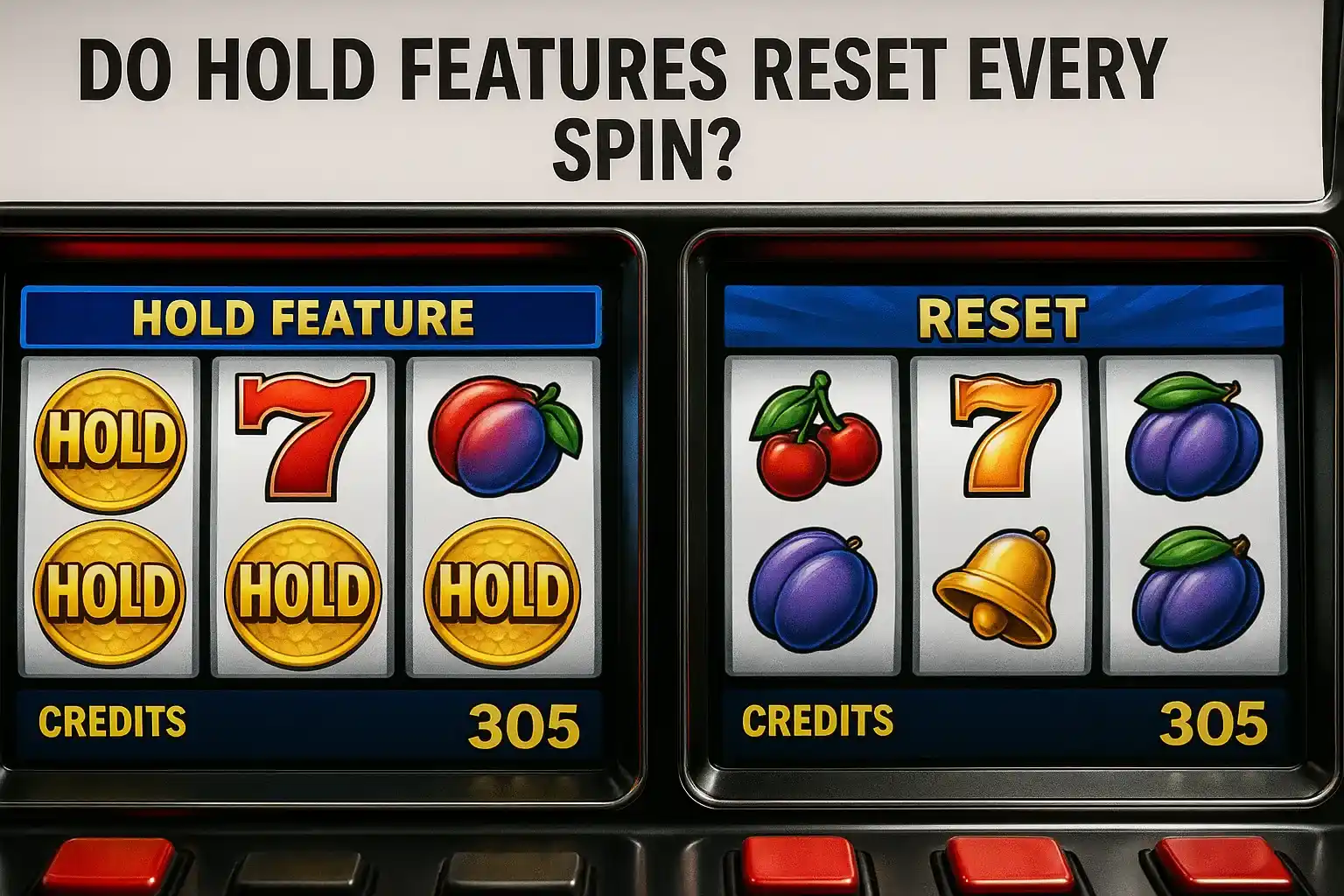 Do hold features reset every spin
